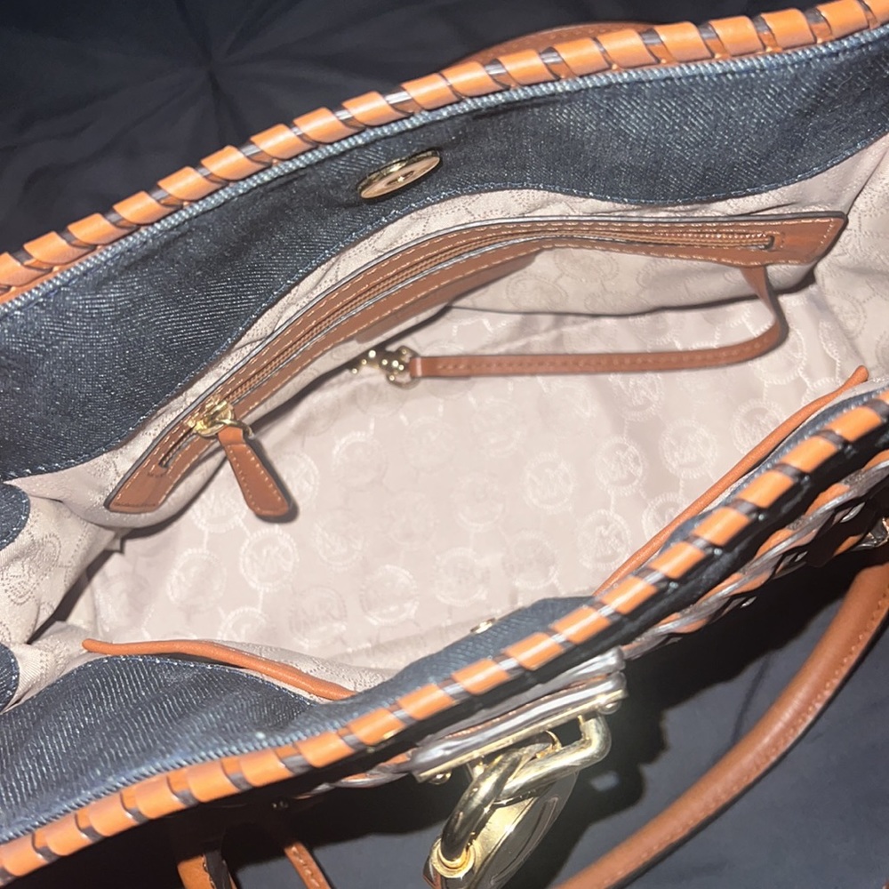 Michael Kors Denim Tote - Picture 3 of 8